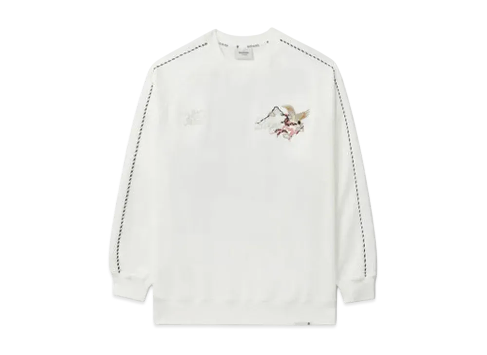 A BATHING APE Bape Black Embroidery Sweatshirt "Ivory"