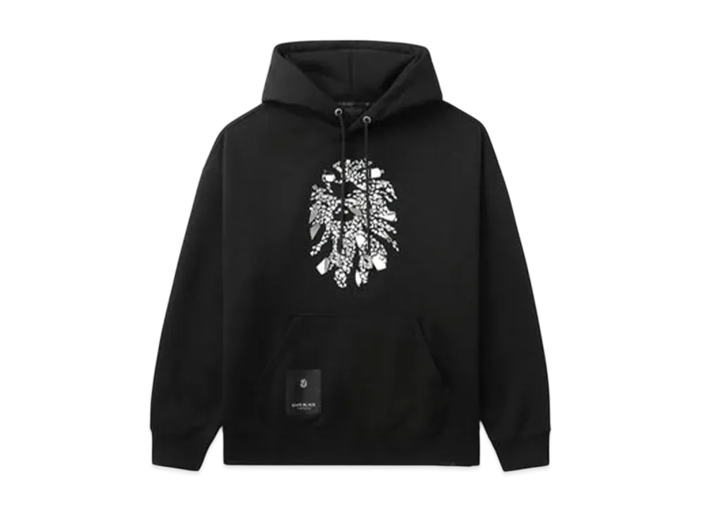 A BATHING APE Bape Black Crystal Logo Hoodie "Black"