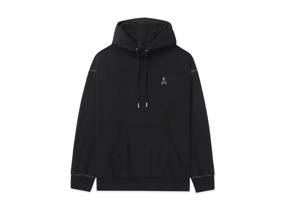 A BATHING APE Bape Black Metal Logo Hoodie "Black"