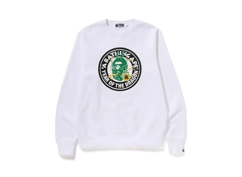A BATHING APE Crewneck Sweatshirt "White"