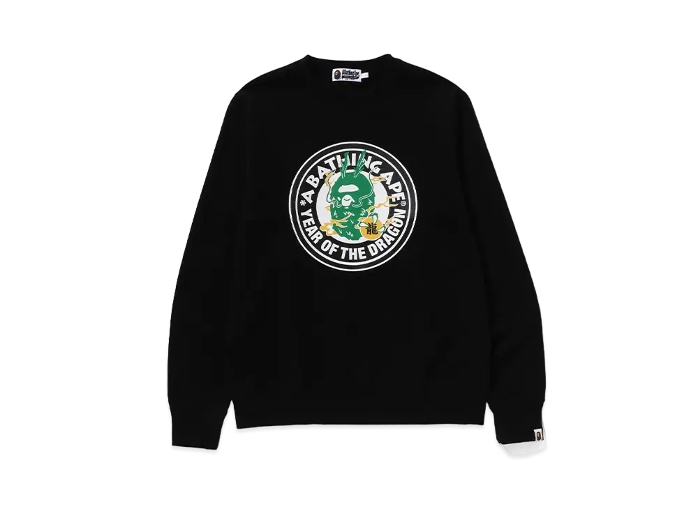 A BATHING APE Crewneck Sweatshirt "Black"