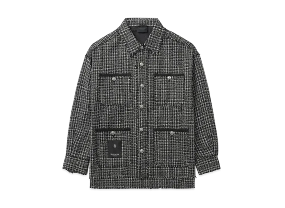 A BATHING APE Bape Black Checker Shirt Jacket "Black"