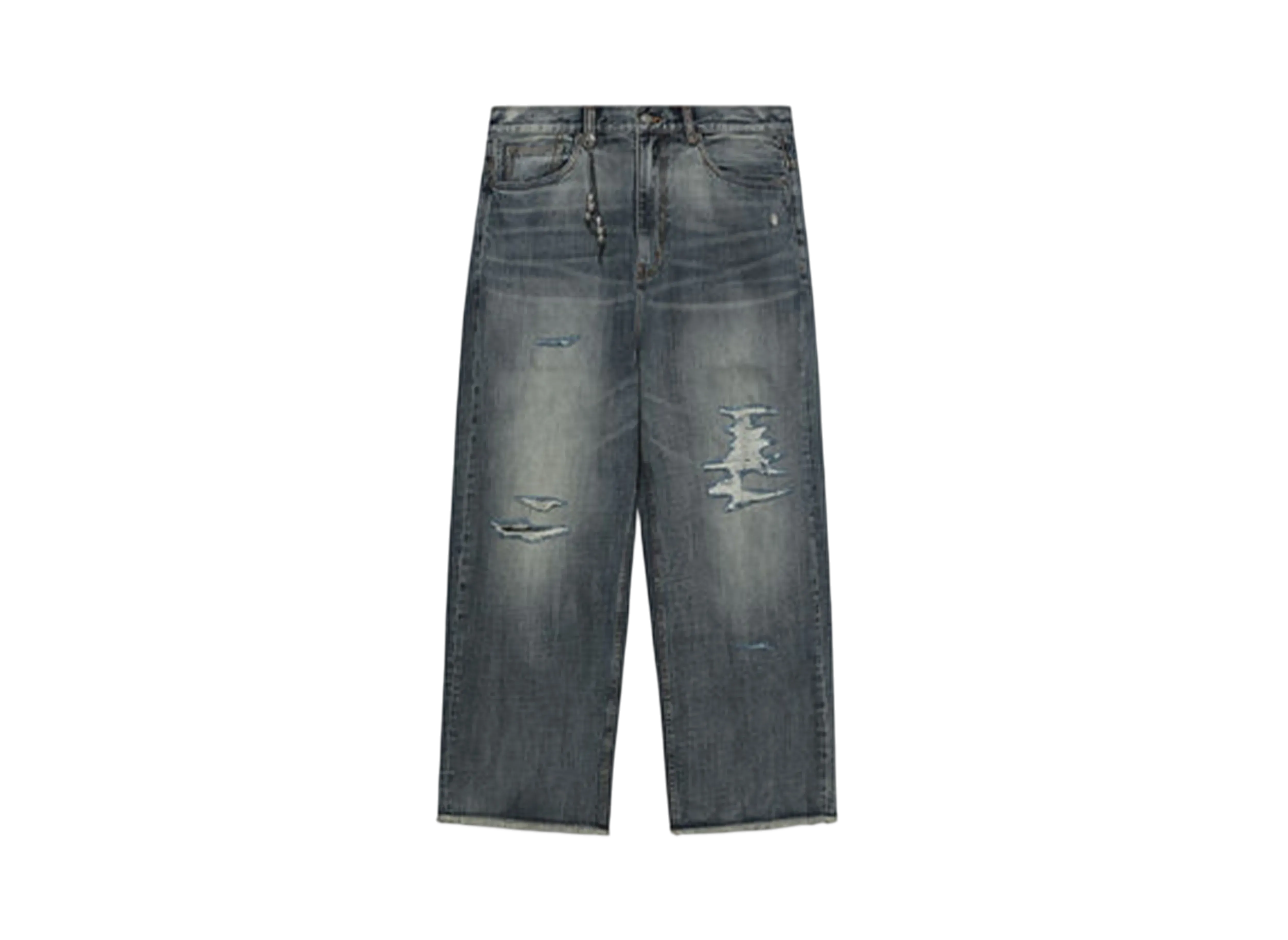 A BATHING APE Bape Black Tinted Jeans "Indigo"