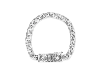 A BATHING APE Bape Black Bracelet #2 "Silver"