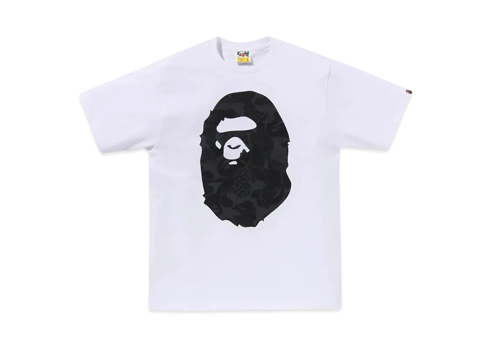 A BATHING APE Asia Camo Big Ape Head Tee "White"