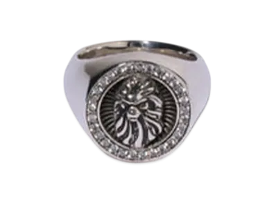 A BATHING APE Bape Black Ring #7 "Silver"