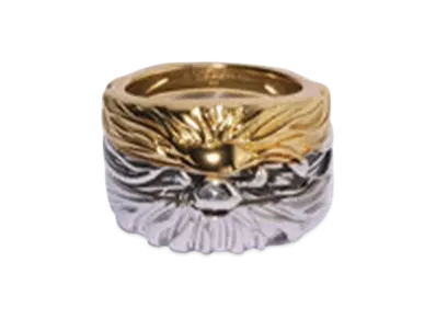 A BATHING APE Bape Black Ring #9 "Silver"