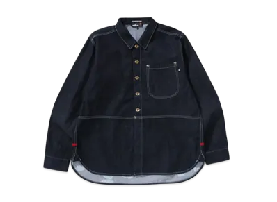 A BATHING APE Denim Pocket Ls Shirt "Indigo"