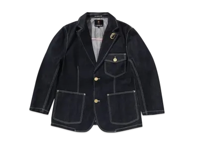 A BATHING APE Denim Blazer "Indigo"