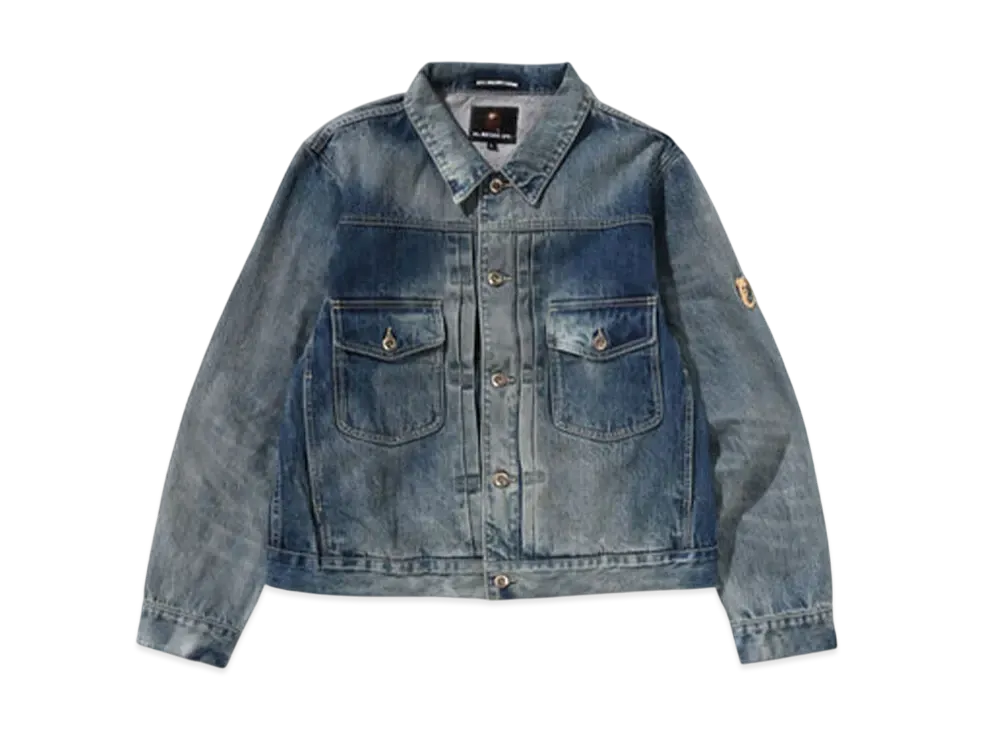 A BATHING APE Denim Jecket "Ligt Indigo"
