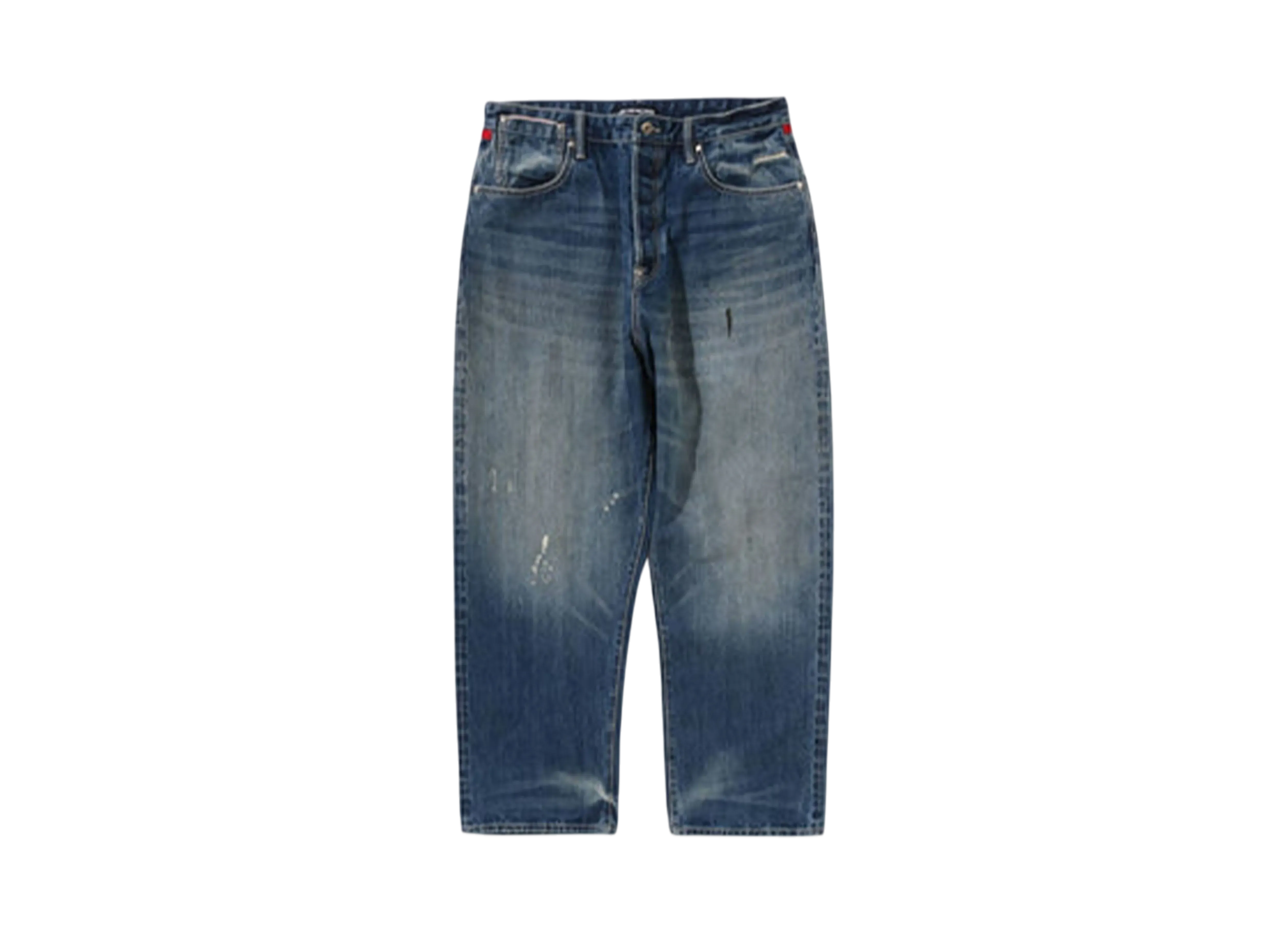 A BATHING APE Relaxed Fit Denim Pants "Ligt Indigo"