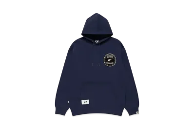 A BATHING APE x Stadium Goods Fleece Pullover Hoodie "Navy"