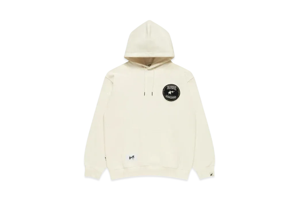 A BATHING APE x Stadium Goods Fleece Pullover Hoodie "Ivory"