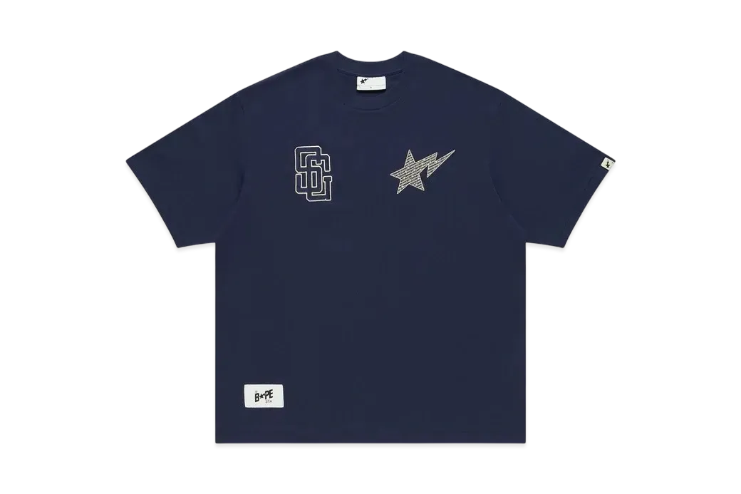 A BATHING APE x Stadium Goods Tee "Navy"