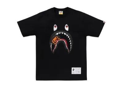 A BATHING APE x Joshua Vides Milo Shark Tee "Black"