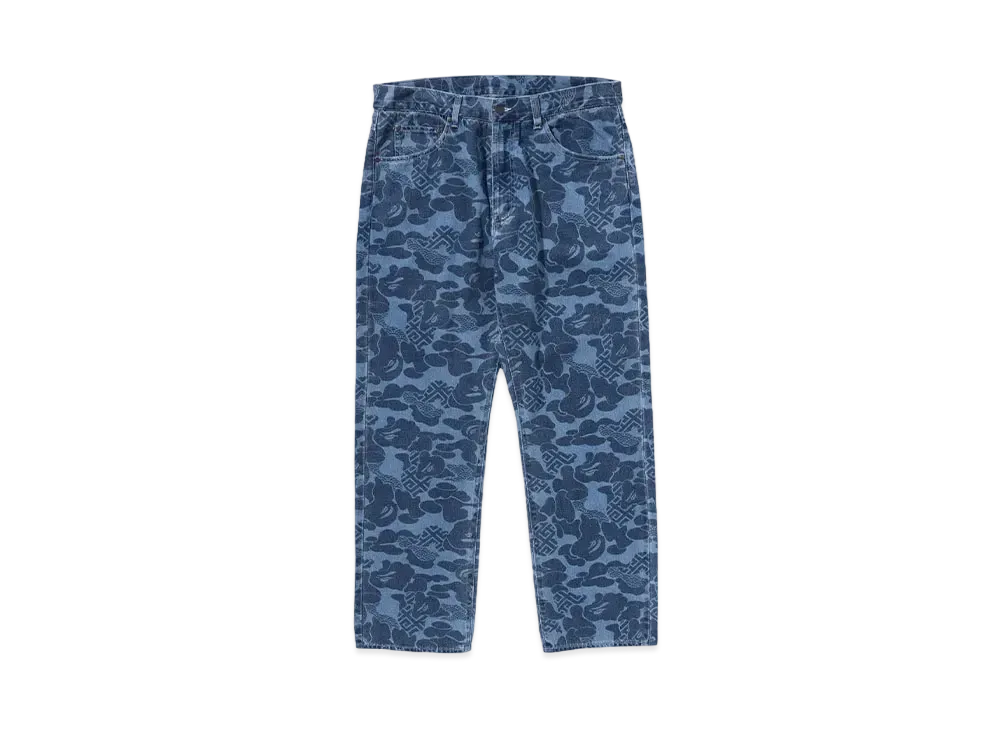 A BATHING APE Asia Camo Denim Pants "Indigo"