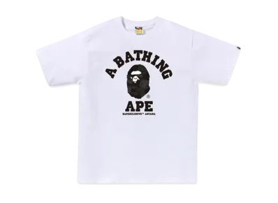 A BATHING APE Bape Exclusive Aoyama Camo College Tee "White"