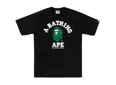 A BATHING APE Bape Store Shibuya Camo College Tee "Black"