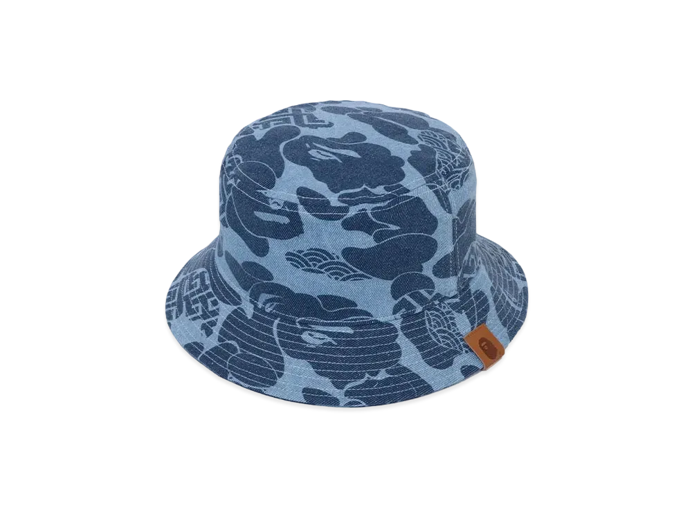 A BATHING APE Asia Camo Denim Hat "Indigo"