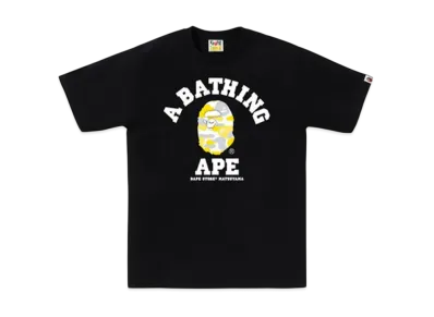 A BATHING APE Bape Store Matsuyama Camo College Tee "Black"