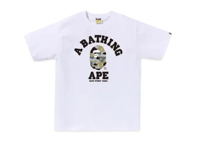 A BATHING APE Bape Store Ginza Camo College Tee "White"