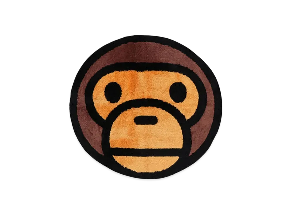 A BATHING APE Baby Milo Big Rug Mat "Brown"