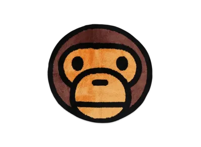 A BATHING APE Baby Milo Big Rug Mat "Brown"