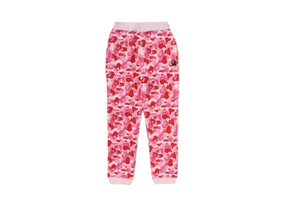A BATHING APE Abc Camo Ape & Milo One Point Sweat Pants "Pink"