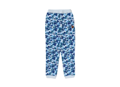 A BATHING APE Abc Camo Ape & Milo One Point Sweat Pants "Blue"