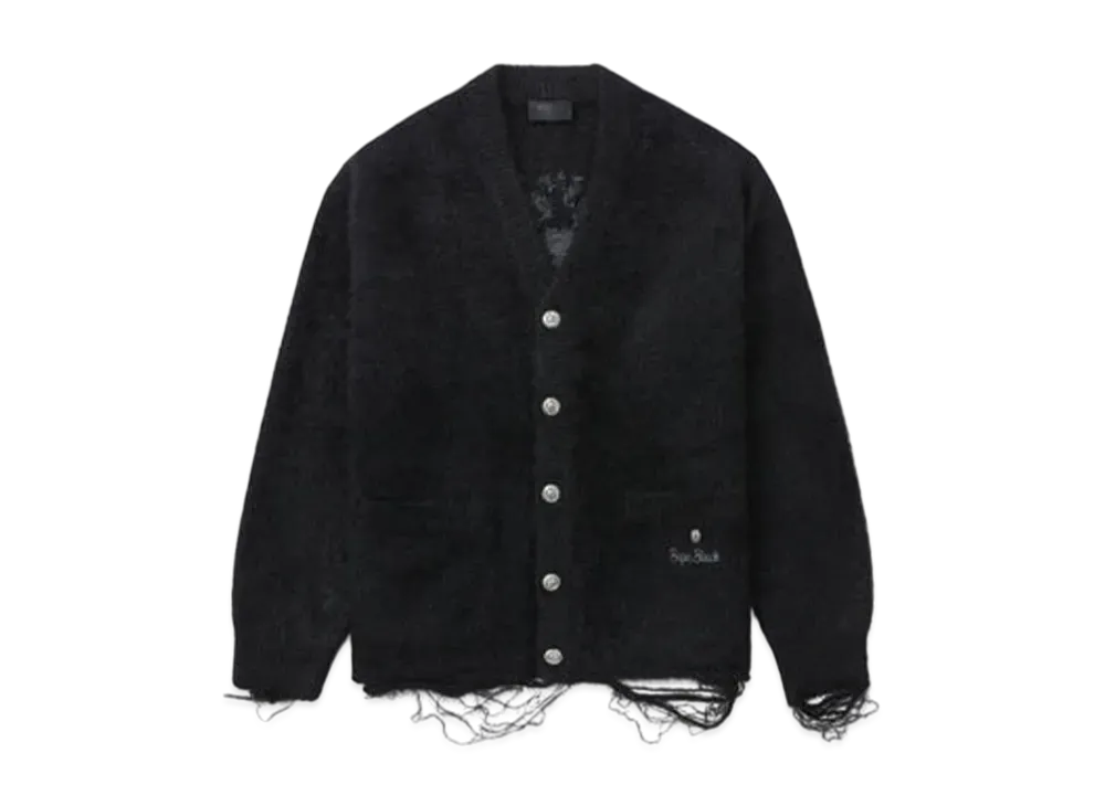 A BATHING APE Bape Black Logo Cardigan "Black"
