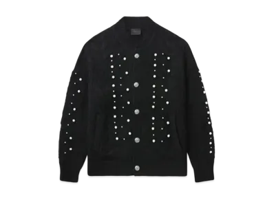 A BATHING APE Bape Black Monogram Cardigan "Black"