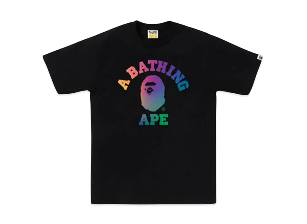 A BATHING APE College Gradation Tee Bapec Special Preorder "Black"