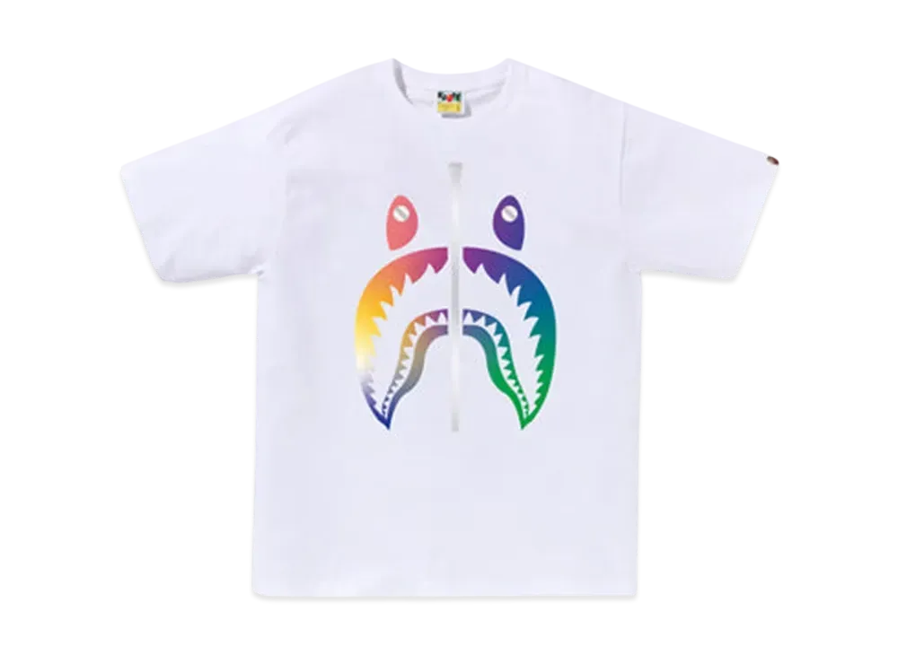A BATHING APE Gradation Shark Tee Bapec Special Preorder "White"