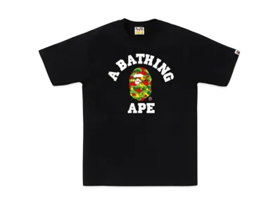 A BATHING APE Sta Camo College Tee Bapec Special Preorder "Black"