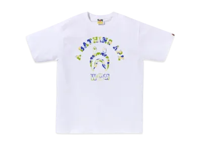 A BATHING APE Bape Store New Jersey Shark College Tee "White"