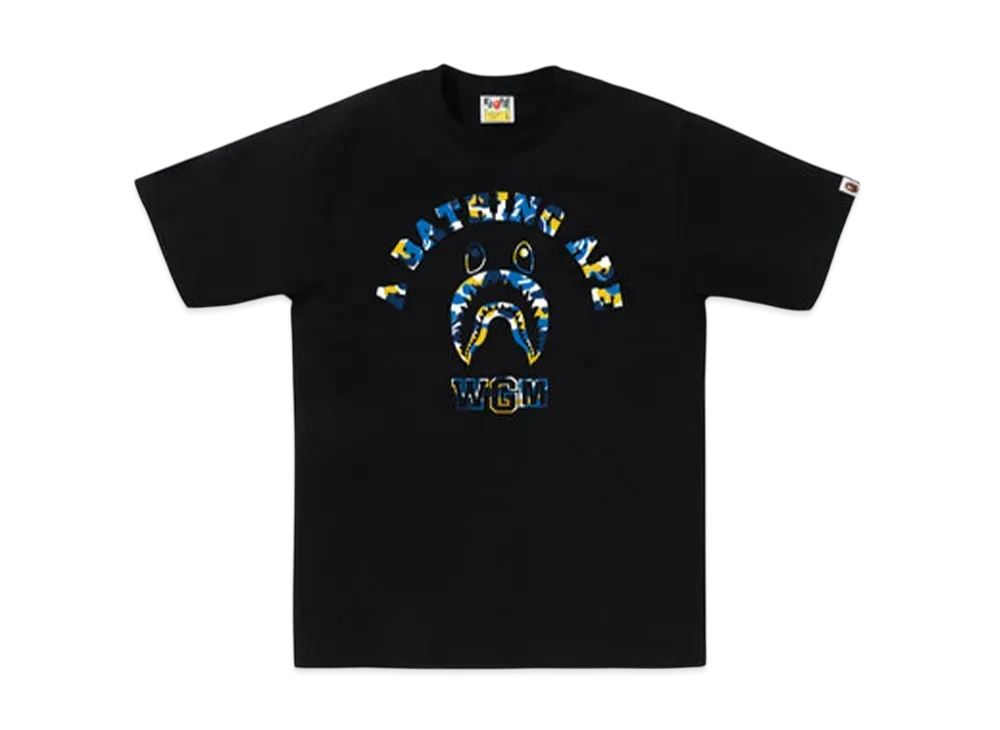 A BATHING APE Bape Store Shanghai Shark College Tee "Black"