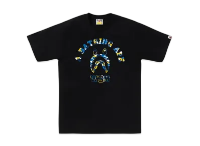 A BATHING APE Bape Store Shanghai Shark College Tee "Black"
