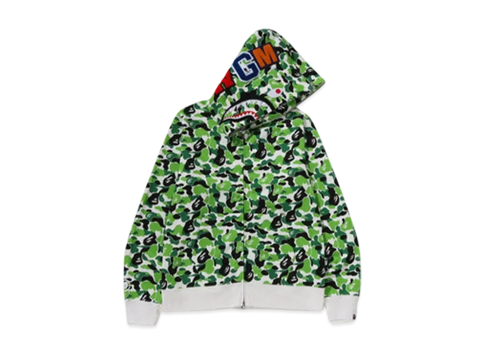 A BATHING APE Bape Store Chengdu Separate Shark Full Zip Hoodie "Green"