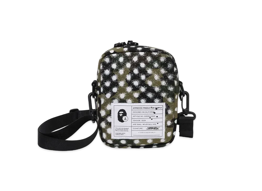 A BATHING APE x JOSHUA VIDES Mini Shoulder Bag "Green"