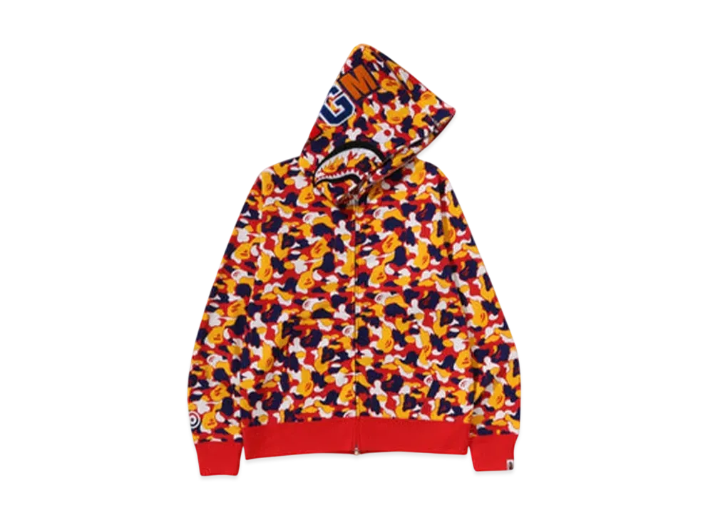 A BATHING APE Bape Store Kuala Lumpur Separate Shark Full Zip Hoodie "Multi"