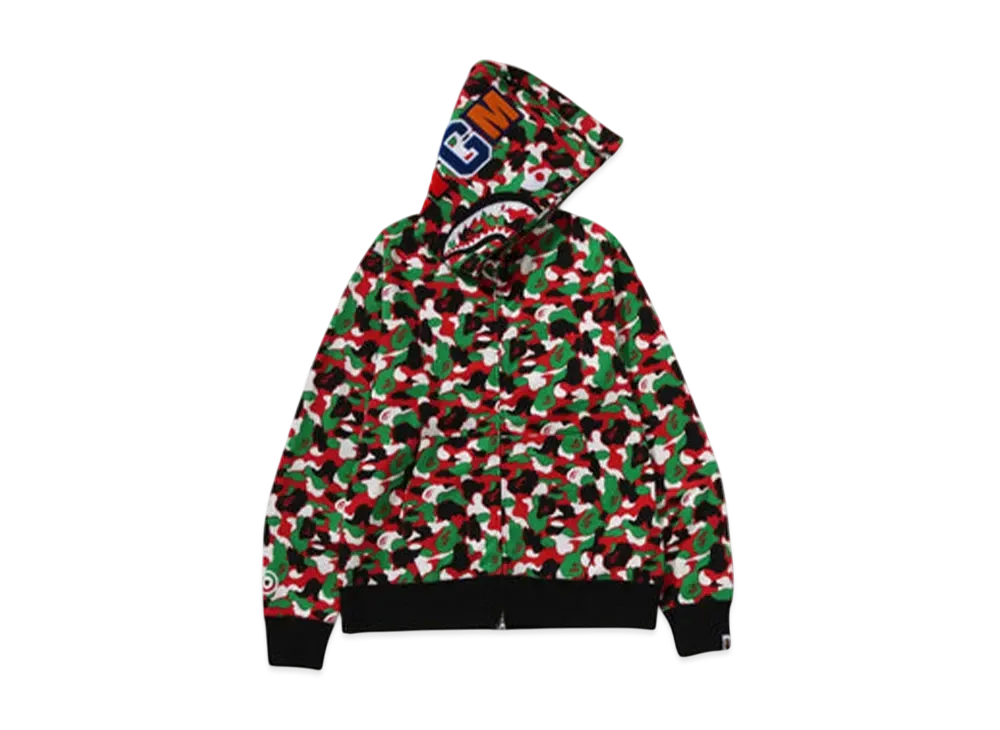 A BATHING APE Bape Store Dubai Separate Shark Full Zip Hoodie "Multi"