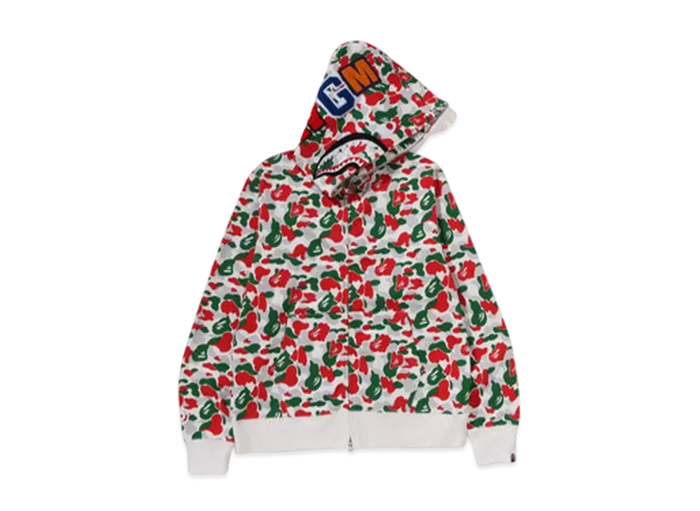A BATHING APE Bape Store Milan Separate Shark Full Zip Hoodie "Multi"