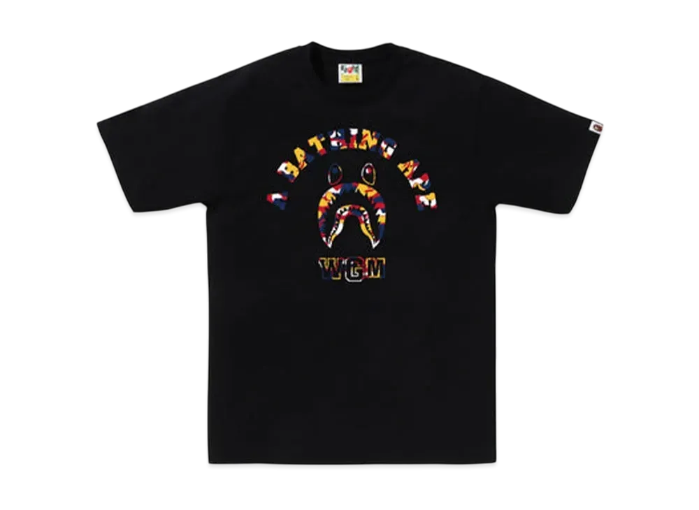 A BATHING APE Bape Store Kuala Lumpur Shark College Tee "Black"