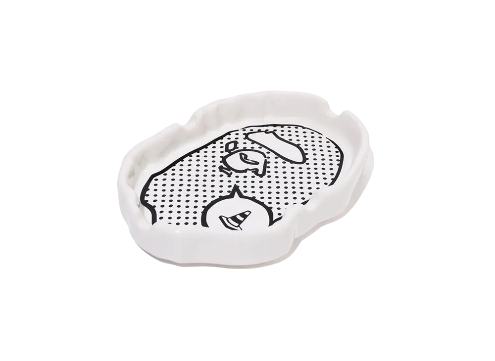A BATHING APE x JOSHUA VIDES Ape Head Ashtray "White"