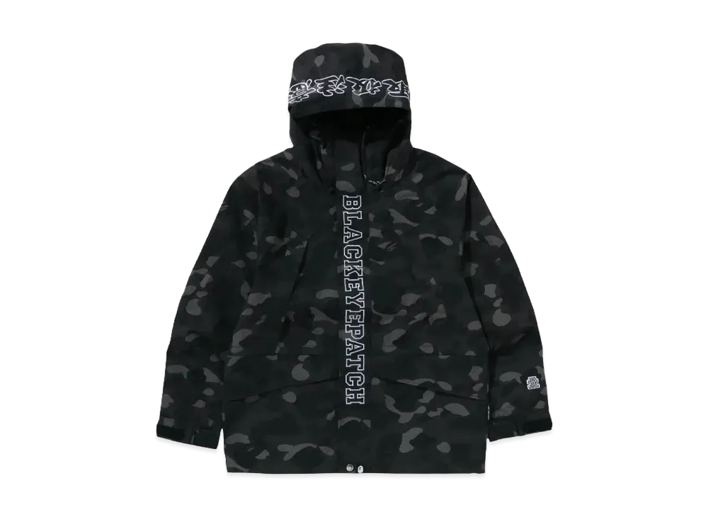 A BATHING APE x Black Eye Patch Color Camo Snowboard Jacket "Black"