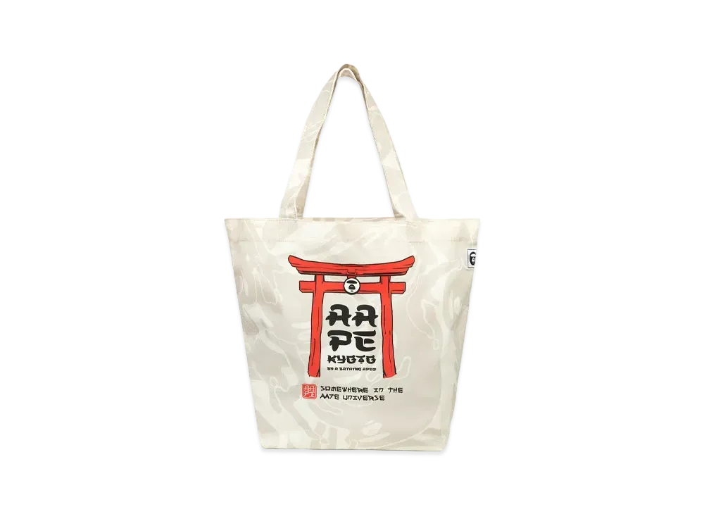 AAPE Store Kyoto Tote Bag "White"