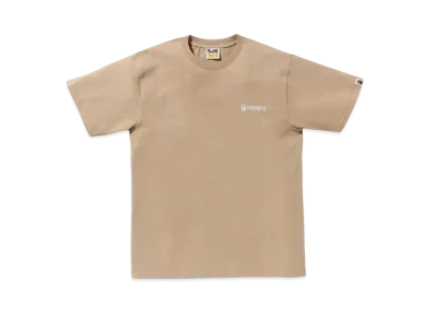 A BATHING APE Small Logo Tee "Beige"