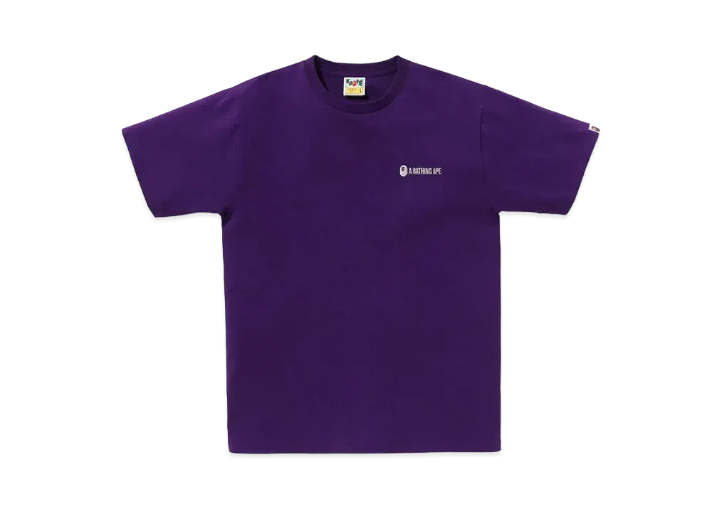 A BATHING APE Small Logo Tee "Purple"