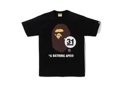 A BATHING APE 31st anniv. Ape Head Tee "Black"