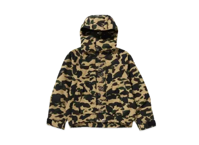 A BATHING APE Bape Legacy 1st Camo Short Snowboard Jacket "Yellow"